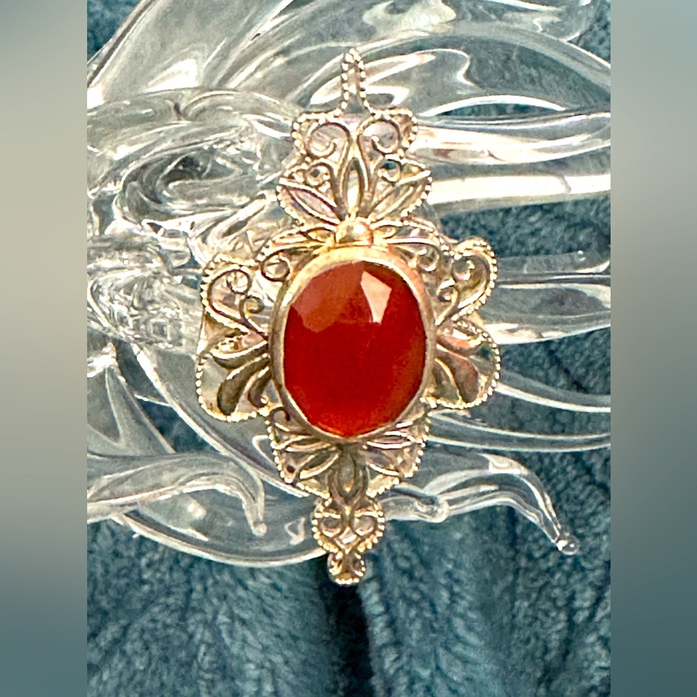 Handmade Carnelian Sterling Ring